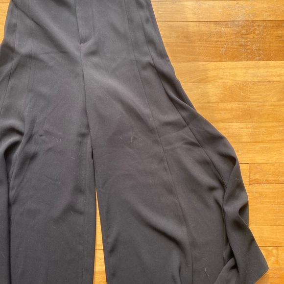 Zara Formal Black Flowy Pants - Picture 3 of 4